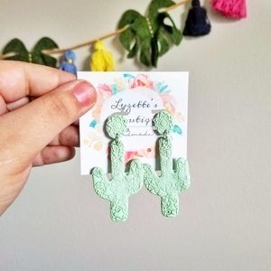 🌵 Cactus earrings polymer clay🌵